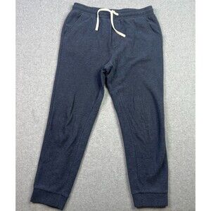 Marine Layer Mens Joggers Medium Navy Blue Knit Elastic Waist Pull On Drawstring